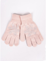 Dívčí pětiprsté rukavice Yoclub s tryskami RED-0216G-AA50-012 Pink
