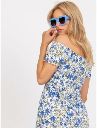 Šaty RO SK 2522 5.32P bílá a modrá Šaty RO SK 2522 5.32P bílá a modrá