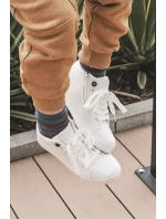 Dětské klasické vysoké tenisky Big Star LL374002 Bílá