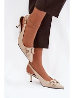 Sandály na podpatku  model 225957 Step in style