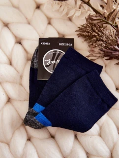 Mládež vysoké bavlněné ponožky námořnická modrá