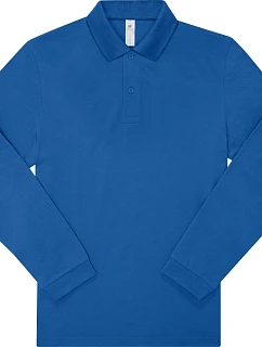 B&C My Polo 210 LSL Piqué polo s dlouhým rukávem z těžké bavlny 01.U427 royal blue