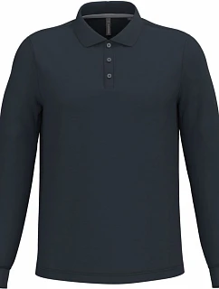 Kariban K 243 Pánské piqué polo s dlouhým rukávem 20.K243 navy