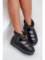 Nízké Sněhule Na Silné Podešvi D.Franklin Černé DFSH371011