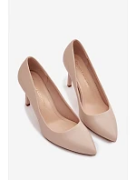 Eko kožené lodičky Sergio Leone 1339 Světle béžové