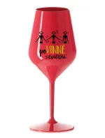 POVINNÉ CVIČENÍ - červená nerozbitná sklenice na víno 470 ml POVINNÉ CVIČENÍ - červená nerozbitná sklenice na víno 470 ml