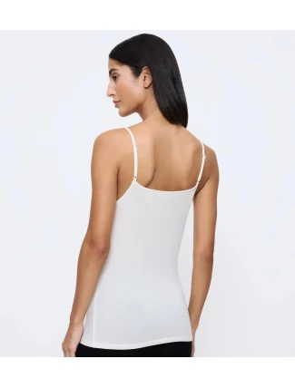 Beauty Layers Spaghetti Top Wool - WHITE - TRIUMPH WHITE - TRIUMPH