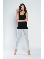 Dámské legíny Leggins long graphite - ITALIAN FASHION