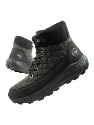 Lee Cooper dámská zimní trekingová sportovní obuv zateplená černá ekologická kůže dámské