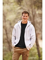 Fruit of the Loom Premium Hooded Sweat Jacket Mikina s kapucí 16.2034 charcoal Fruit of the Loom Premium Hooded Sweat Jacket Mikina s kapucí 16.2034 charcoal
