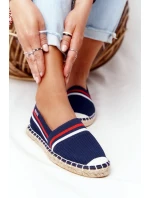 Espadrilky Na Pletené Podrážce Big Star HH274483 Tmavě Modre