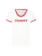 Dámské Tričko s krátkým rukávem UW0UW01905-100 - Tommy Hilfiger Dámské Tričko s krátkým rukávem UW0UW01905-100 - Tommy Hilfiger