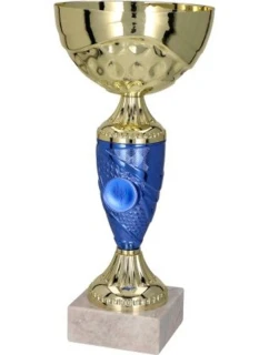 Zlatomodrý kovový pohár T-M 9058E