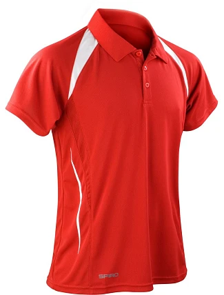 Spiro S 177M Pánské týmové piqué polo 29.177M red/white Spiro S 177M Pánské týmové piqué polo 29.177M red/white