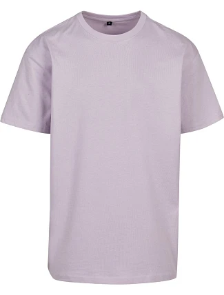 Build your Brand BY 102 Oversize tričko z těžké bavlny 56.0102 lilac