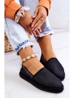 Nazouvací espadrilky Big Star JJ274878 Černá