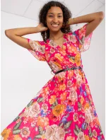 Šaty DHJ SK 13162.92 tmavě růžová