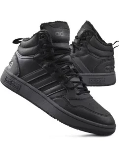 Pánské sportovní kotníkové boty Hoops 3.0 Mid Wtr GW6421 Černá - Adidas