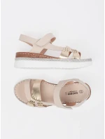 Trendy dámské hnědé sandály platforma Trendy dámské hnědé sandály platforma