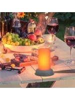 LED svíčka s efektem plamene 7,5x9,5 cm