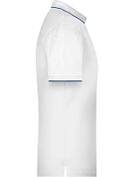 Daiber JN 728 Pánské piqué polo s kontrastní légou 02.0728 white/navy