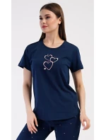 Dámské domácí šaty s tříčtvrtečním rukávem Lekníny Dámské domácí šaty s tříčtvrtečním rukávem Lekníny