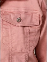 FashionStreet dámská růžová džínová bunda TY5597