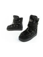 D.Franklin dámské sněhové boty zimní módní kožešina zateplené černé dámské