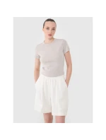 Dámské tričko z žebrovaného úpletu 4F 4FRSS25TTSHF2696-83S