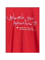 Dívčí tričko s potiskem 4F 4FJRAW25TTSHF3188-62S