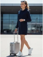 Dámská dlouhá mikina oversize TIMMY navy blue FashionStreet EY1936