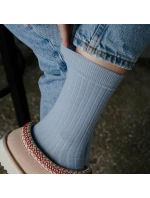 Dámské žebrované ponožky Steven art.130 Merino