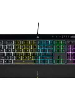 Corsair | Gumová kopulka | K55 RGB PRO | Herní klávesnice | RGB LED světlo | Spojené státy | Kabelové | Černé