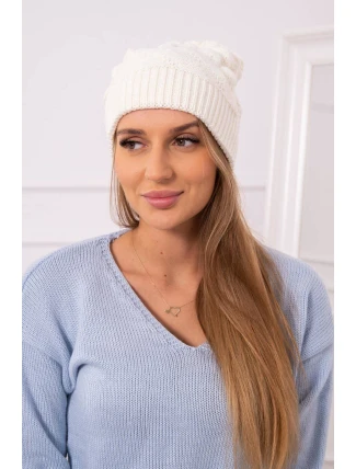 Dámská čepice Leonia K342 ecru Dámská čepice Leonia K342 ecru