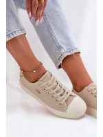 Dámské Textilní Tenisky Big Star RR274767 Béžové