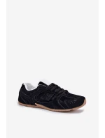 Dámské Sportovní Boty Z Eko Semiše Černé Dorella