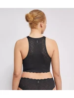 Dámský top ZERO Feel Bliss Crop Top - BLACK - černý 0004 - SLOGGI Dámský top ZERO Feel Bliss Crop Top - BLACK - černý 0004 - SLOGGI