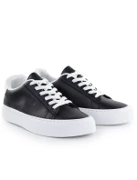 Nízké tenisky na platformě z eko kůže černé Big Star TT274927