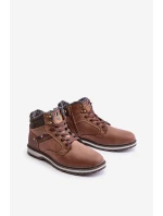 Zateplené pánské kotníkové boty McBraun hnědé
