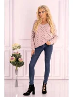 Dámský svetr Manesa sv.růžový - Merribel