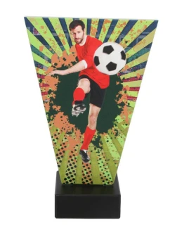 Skleněná fotbalová trofej Triumph