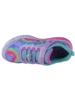 Skechers Flutter Heart Lights - Groovy Swirl 303253L-LVAQ Pink 30