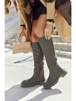 Dámské Kozačky Khaki Whats Going On