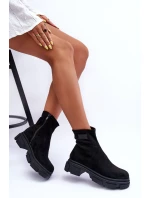 Kožené Klasické Zateplené Boty Černé Vergilia Kožené Klasické Zateplené Boty Černé Vergilia