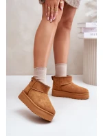 Nízké Sněhule Na Platformě Big Star OO274A098 Camel