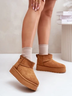 Nízké Sněhule Na Platformě Big Star OO274A098 Camel