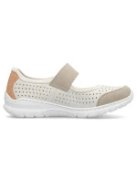 Pohodlná ažurová polobotka Rieker W RKR575A béžová