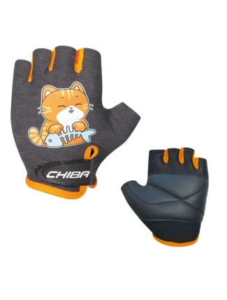 Rukavice CHIBA COOL KIDS černá kočka XS