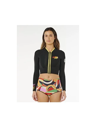 Dámská bunda RIP CURL G-Bomb 1.5 Ls Fz Crop Jkt, černá