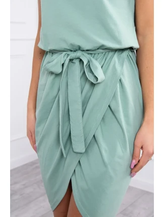Šaty s obálkou dole tmavě mátové Šaty s obálkou dole tmavě mátové
